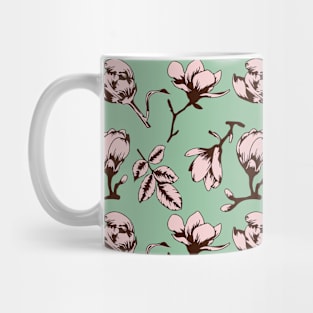 Seamless pattern with spring tree buds Mug